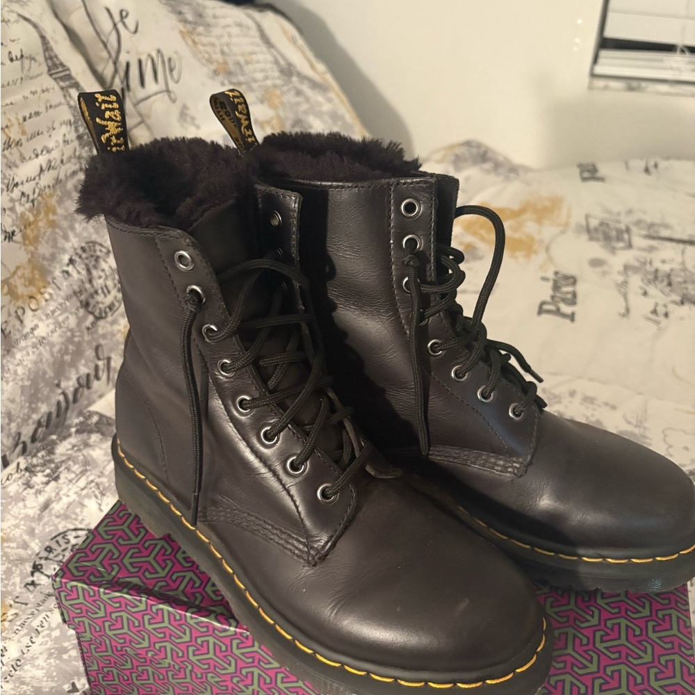Dr. Martens Black Combat Boots